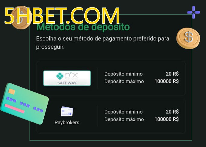 O cassino 5HBET.COMbet oferece uma grande variedade de métodos de pagamento