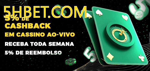 Promoções do cassino ao Vivo 5HBET.COM